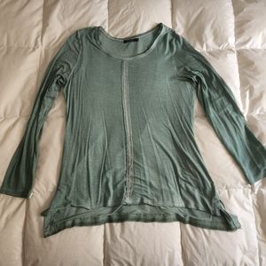 Max Jeans sage green long-sleeved tunic top